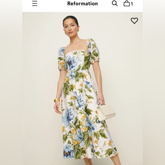 Reformation Marella Linen Dress SOLD OUT - Picture 1 of 4